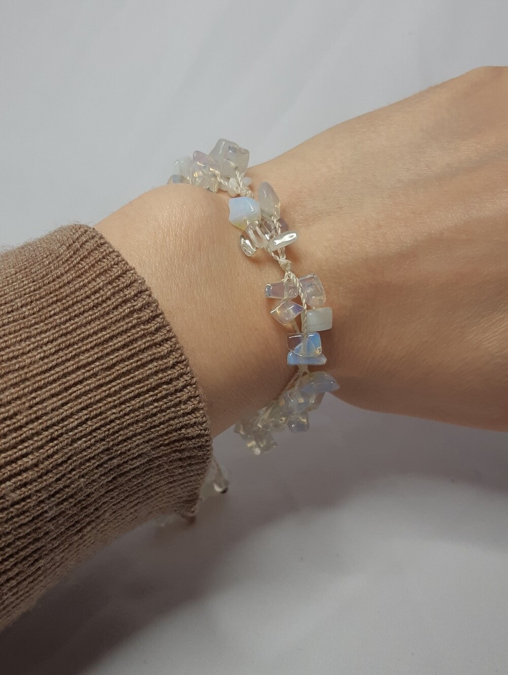 Opalite Chip Toggle Bracelet